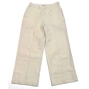 Rachel Comey X Target Cream High Rise Cuffed Straight Leg Crop Pants NWOT